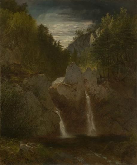 John Frederick Kensett Rock Pool, Bash-Bish Falls oil painting image